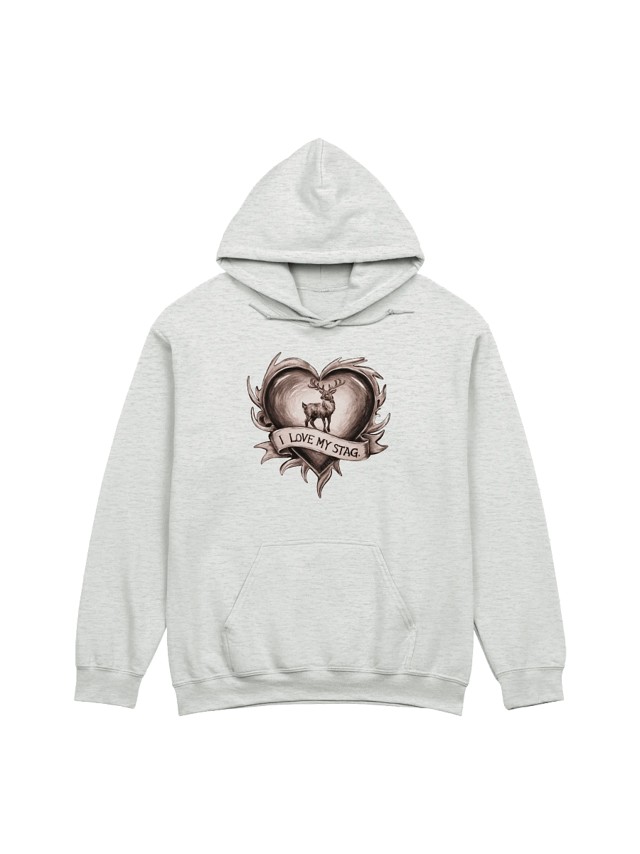 I Love My Stag Pencil and wash classic hoodie for the Vixen Hotwife. product image (2)