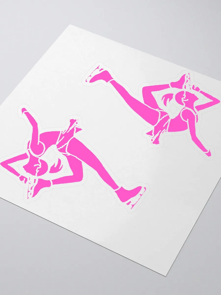 Ice Skater Sticker Set pink product image (9)