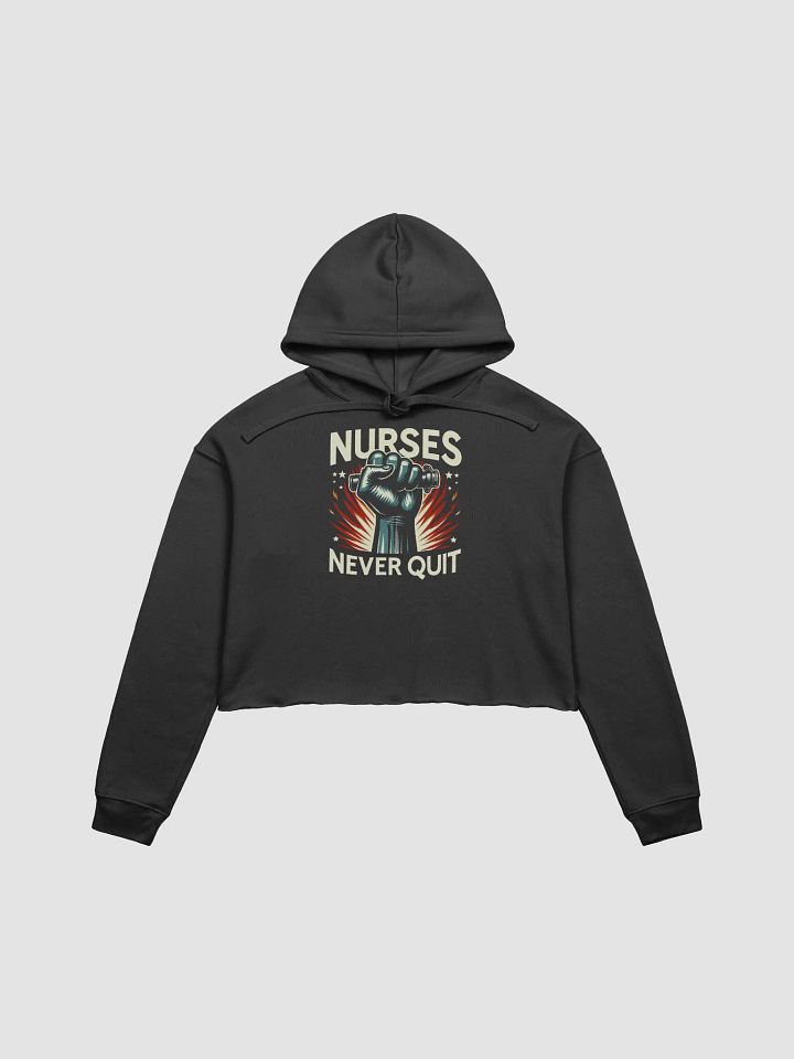 Resilient Nurse Fist Cropped Hoodie product image (1)