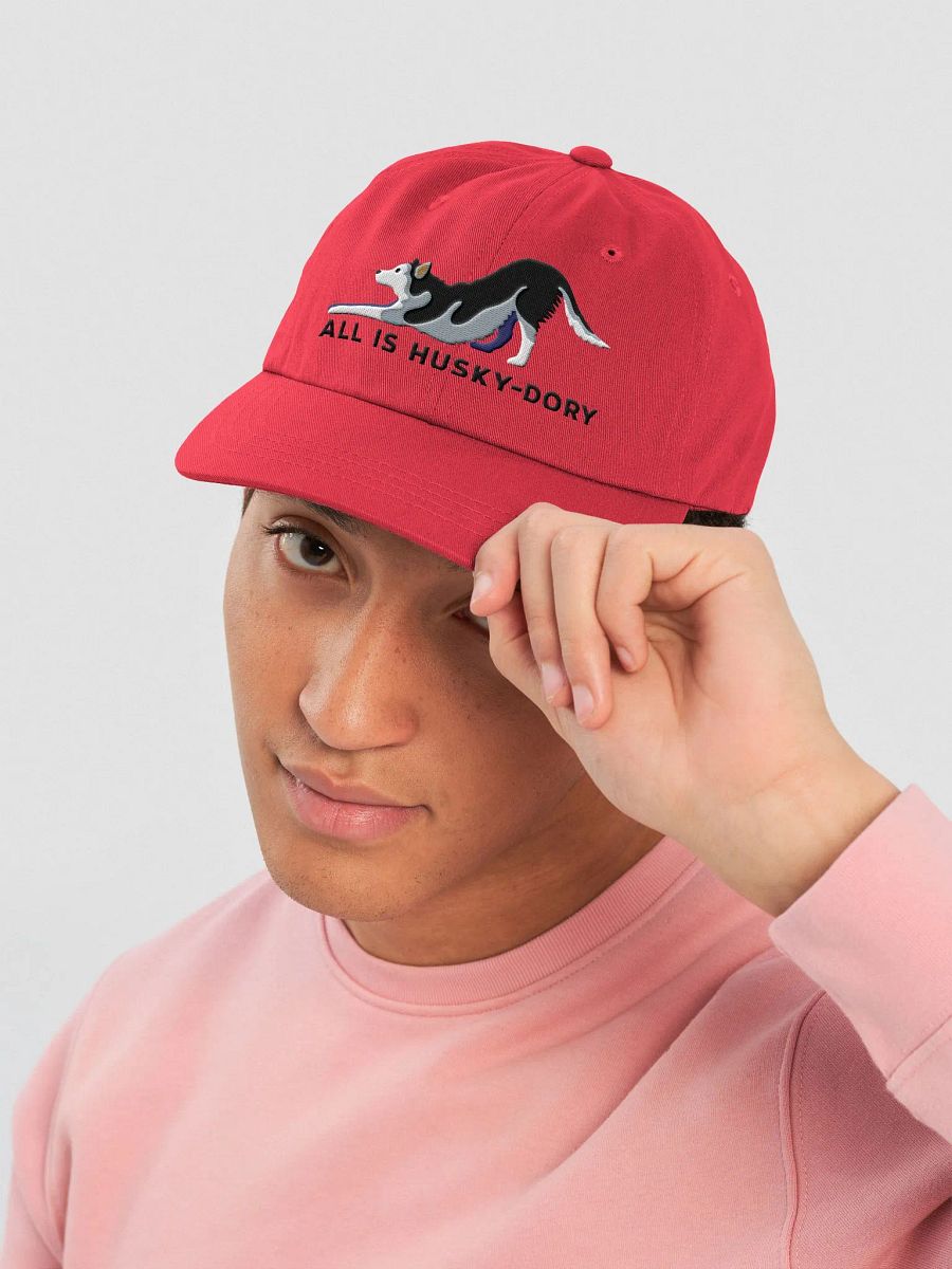 All Is Husky-Dory Classic Dad Hat(Embroidered) of a Siberian Husky product image (5)
