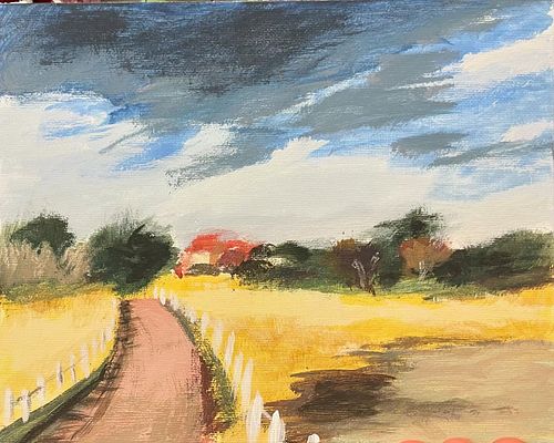 Attended a a sort of freeform canvas-painting activity at a church activity and was kind of impressed with how much I was abl...
