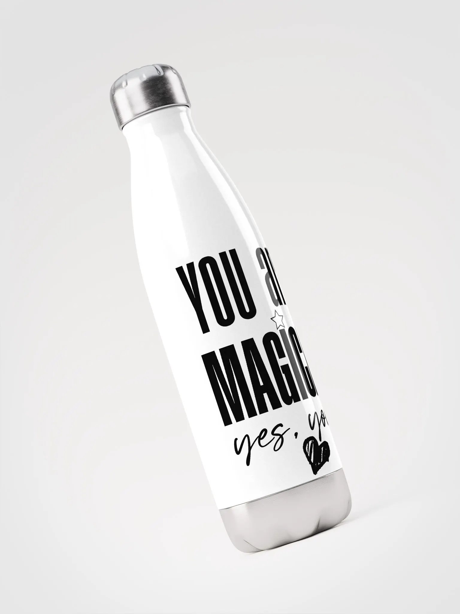 You are Magical Stainless Steel Bottle - white product image (3)