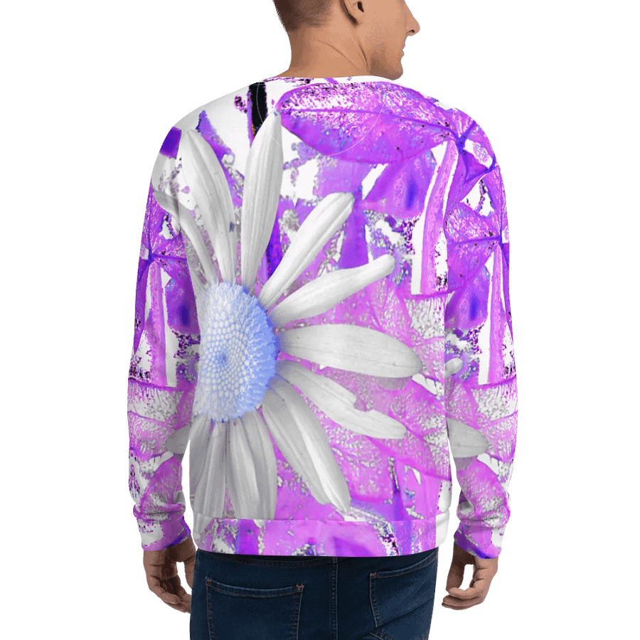 Cool Vivid Abstract Daisy Flower Unisex Sweatshirt product image (9)