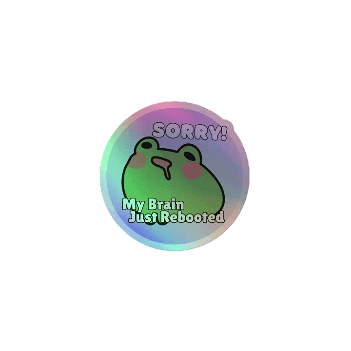 Reboot Holographic Sticker product image (1)
