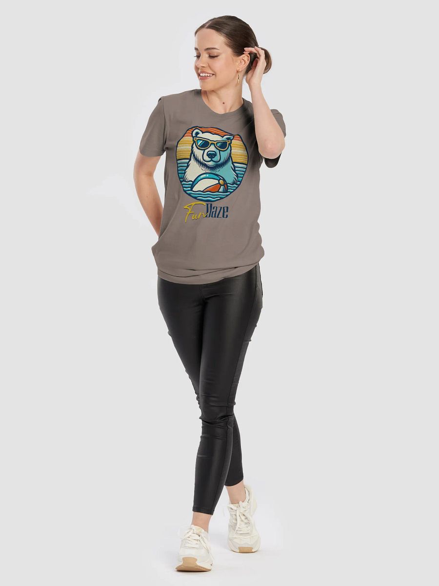 Fun daze polar bear tshirt, summer beach shirt, retro beach vibes tee, funny animal shirt, chill vibes tee, playful vacation shirt, beach day shirt product image (6)