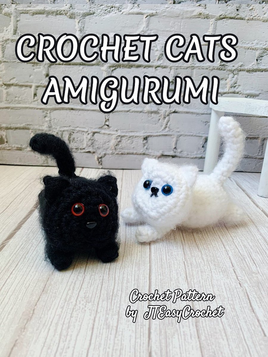Cat Amigurumi Crochet Pattern PDF and 3 Videos product image (4)