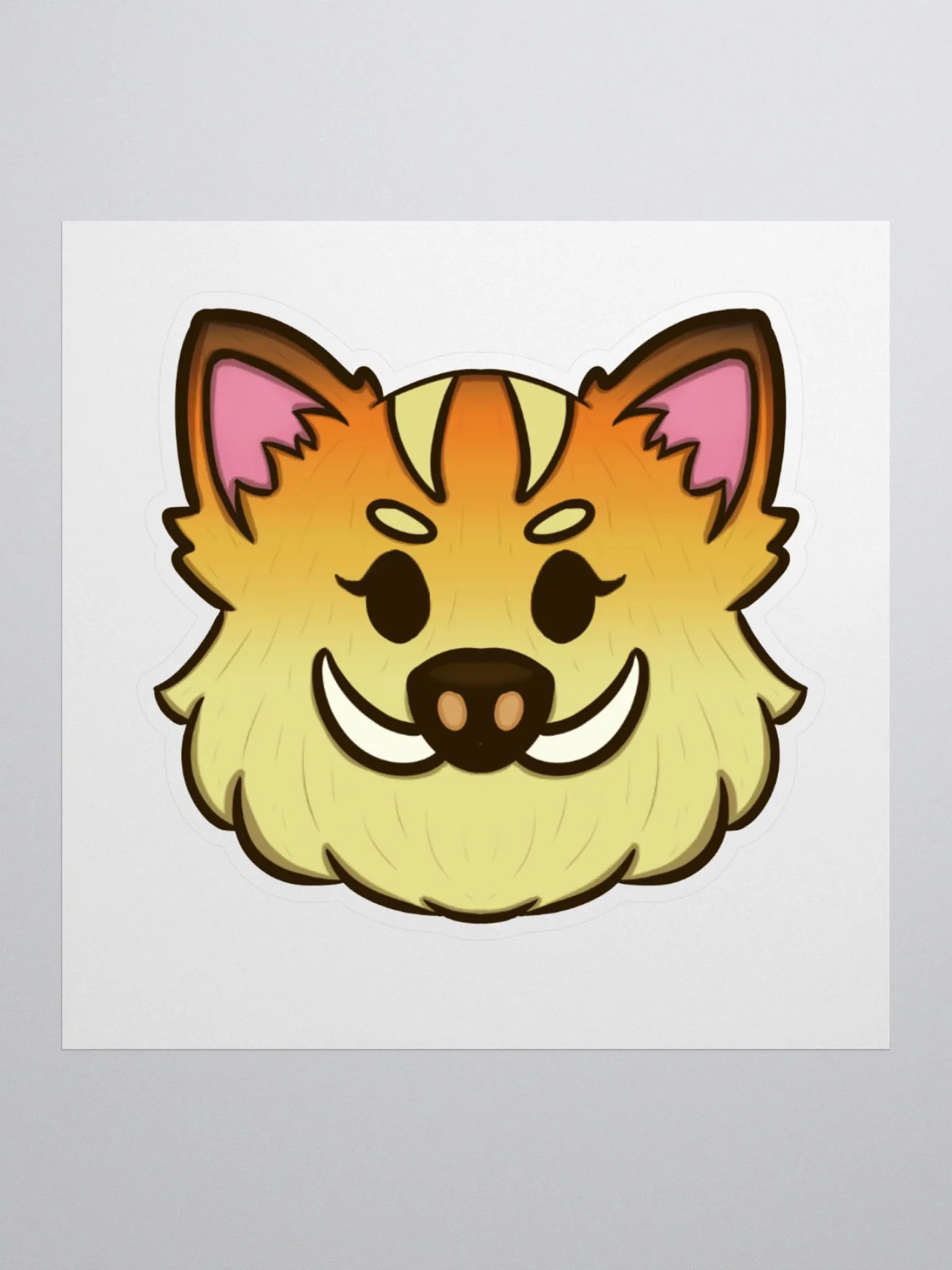 9-Month Boar Badge Sticker product image (1)