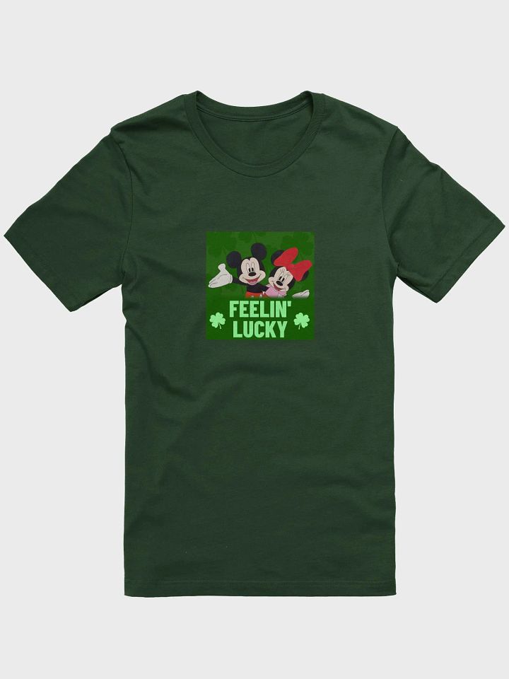 Mickey and Minnie mouse (art by Dina R.) green style - Supersoft T-Shirt product image (2)