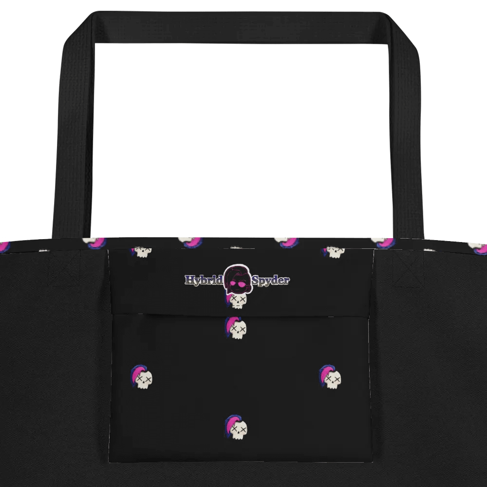 Hybrid Skull Large Tote Bag w/Pocket product image (2)
