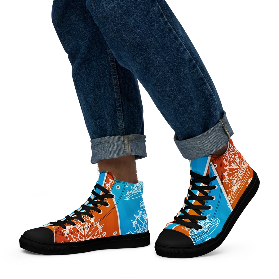 Haitian flag Men's High Tops product image (16)