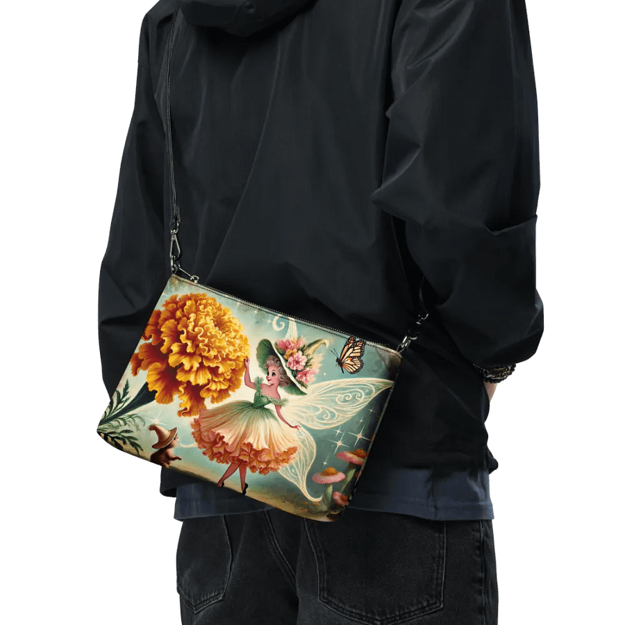 Marigold Fairy and Butterfly Crossbody Bag - Fairytale Purse product image (9)