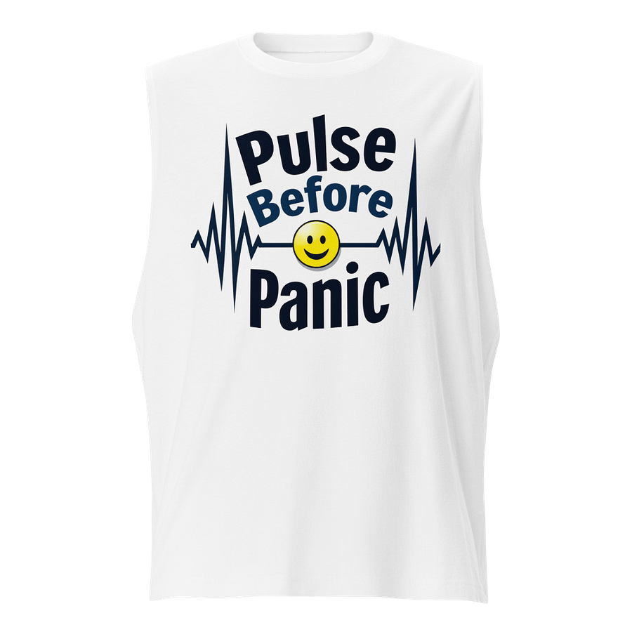 Pulse Before Panic ECG Muscle Tank product image (1)