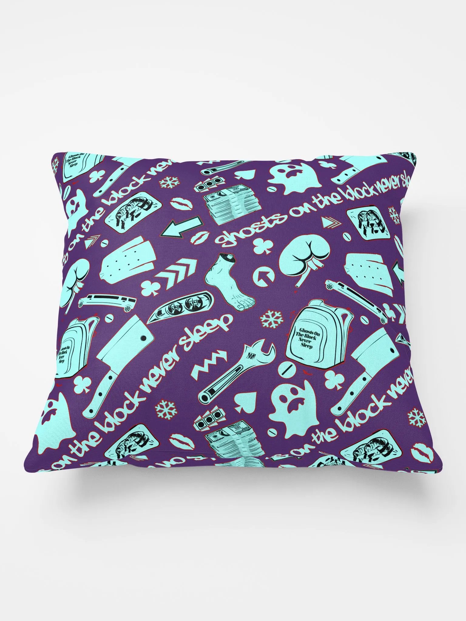 A8M - Ghosts On The Block Never Sleep Shorty Pillow (Iced January) product image (1)