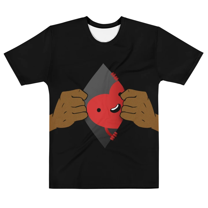 Open Heart (black shirt / dark brown skin tone) product image (1)