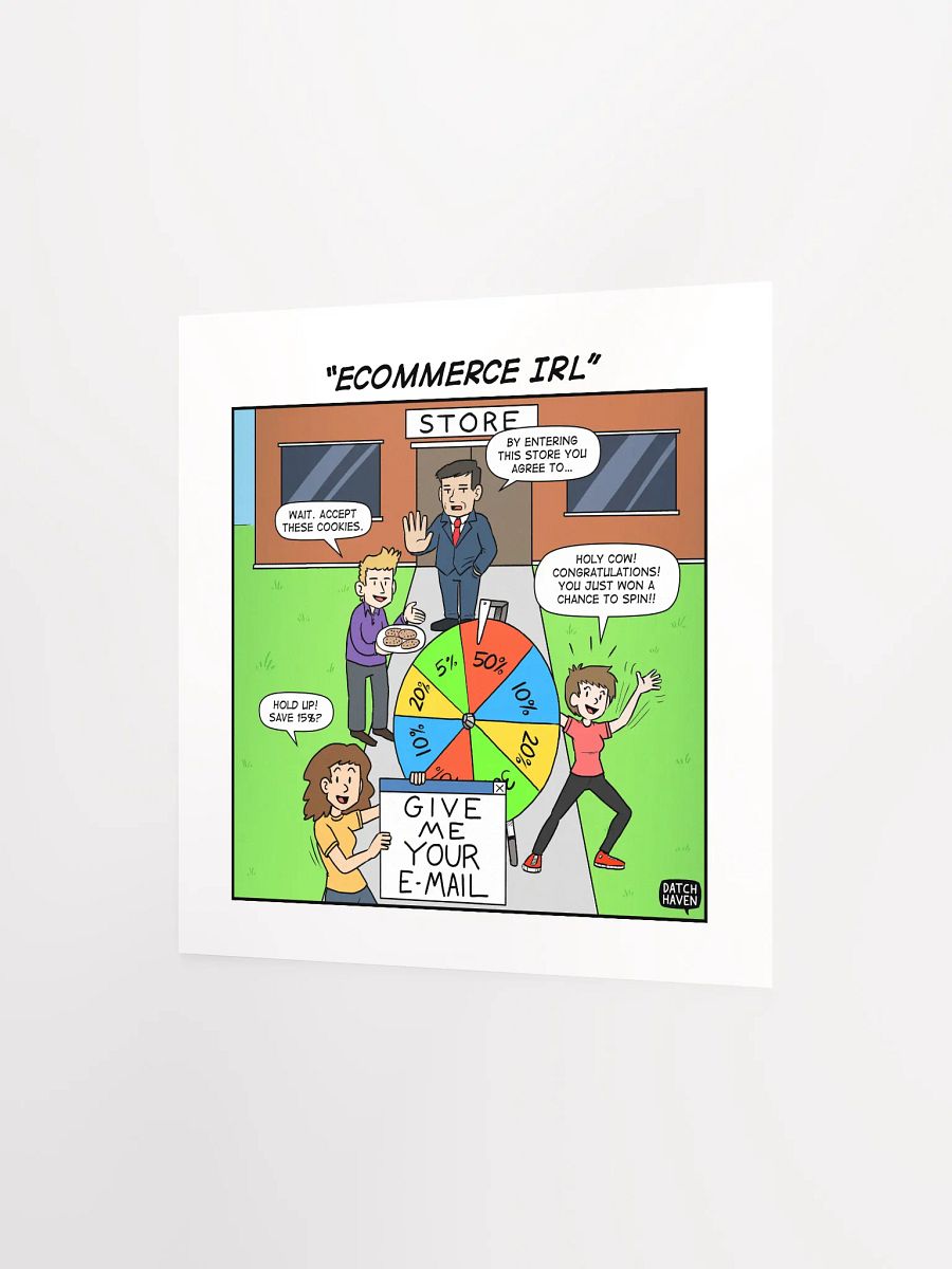 "eCommerce IRL" poster (10″×10″) product image (2)