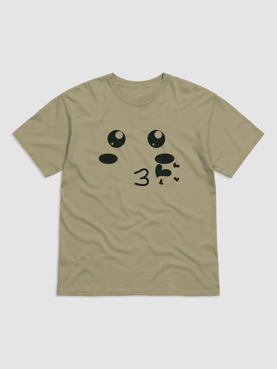 Flying Kiss Smiley Face Design Garment-Dyed Heavyweight T-Shirt, Unisex T-Shirt product image (2)