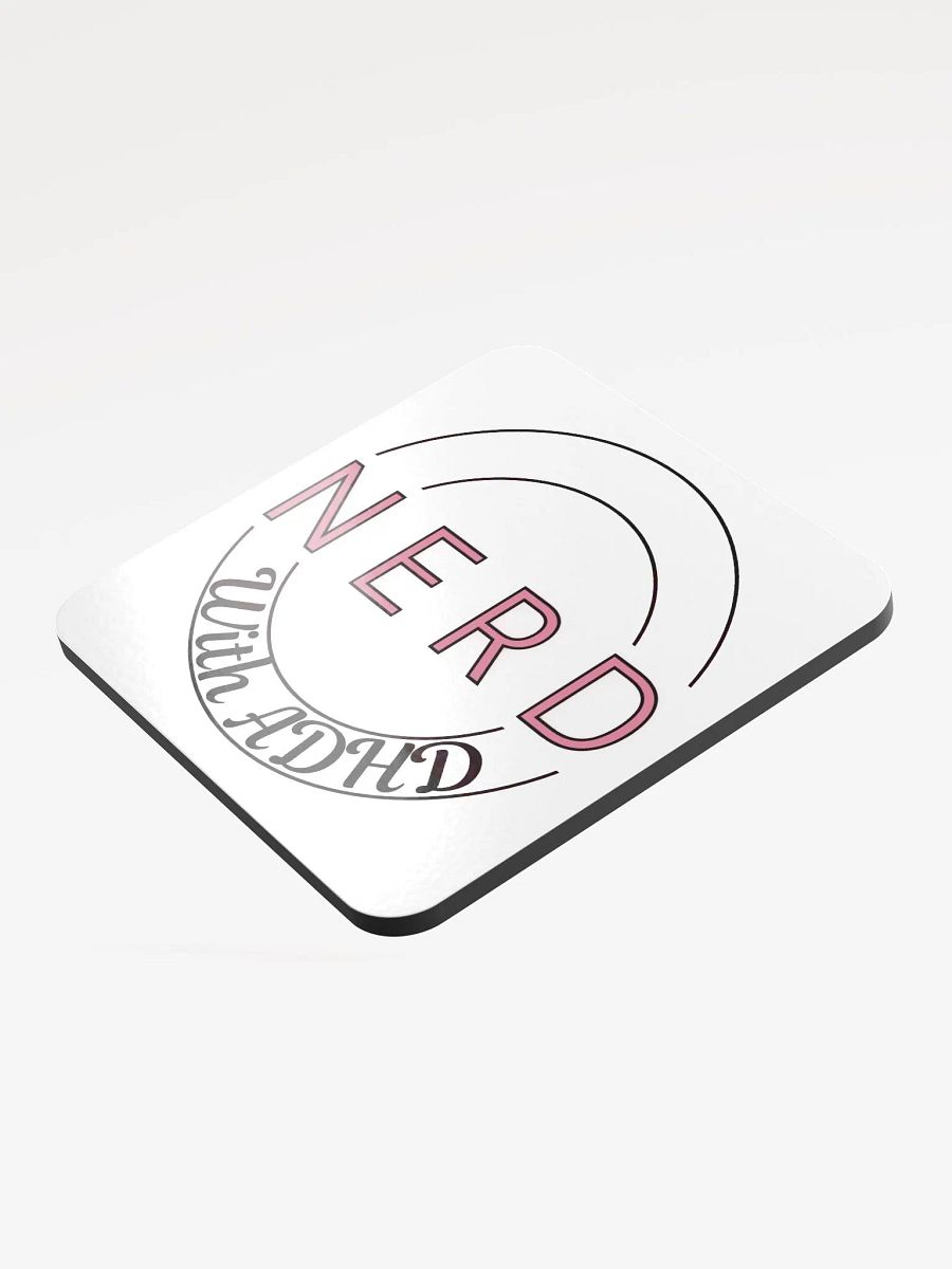 NerdWithADHD - Gloss Cork Coaster product image (3)