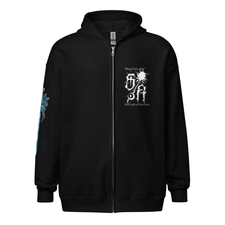 SharpTattoos @ StregaRose (Blue) Zip Hoodie product image (1)