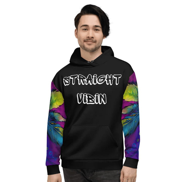 STRAIGHT VIBIN 420 STYLE TIEDYE4 UNISEX HOODIE product image (2)