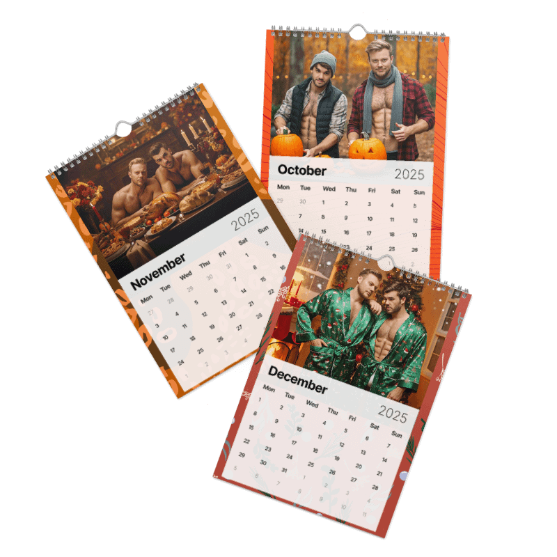 AI HUNKS - A HoneyBearSquish Calendar product image (5)