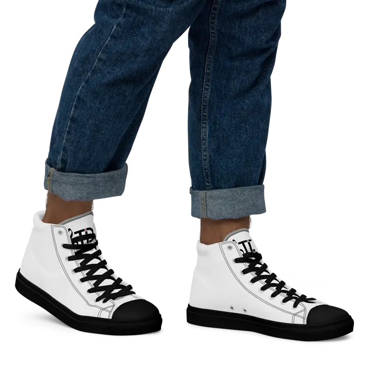 TDS Music Emblem Men's High Top Canvas Shoes product image (1)