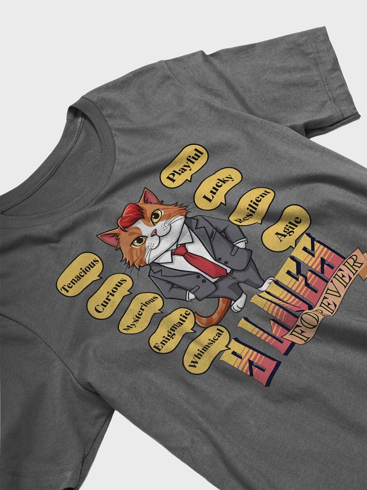 9 Lives Forever Anthro Cat T-Shirt product image (2)