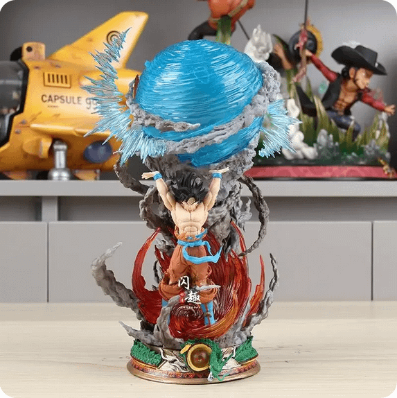 25cm Son Goku Dragon Ball Anime Figure Super Genki Bomb Luminous product image (1)