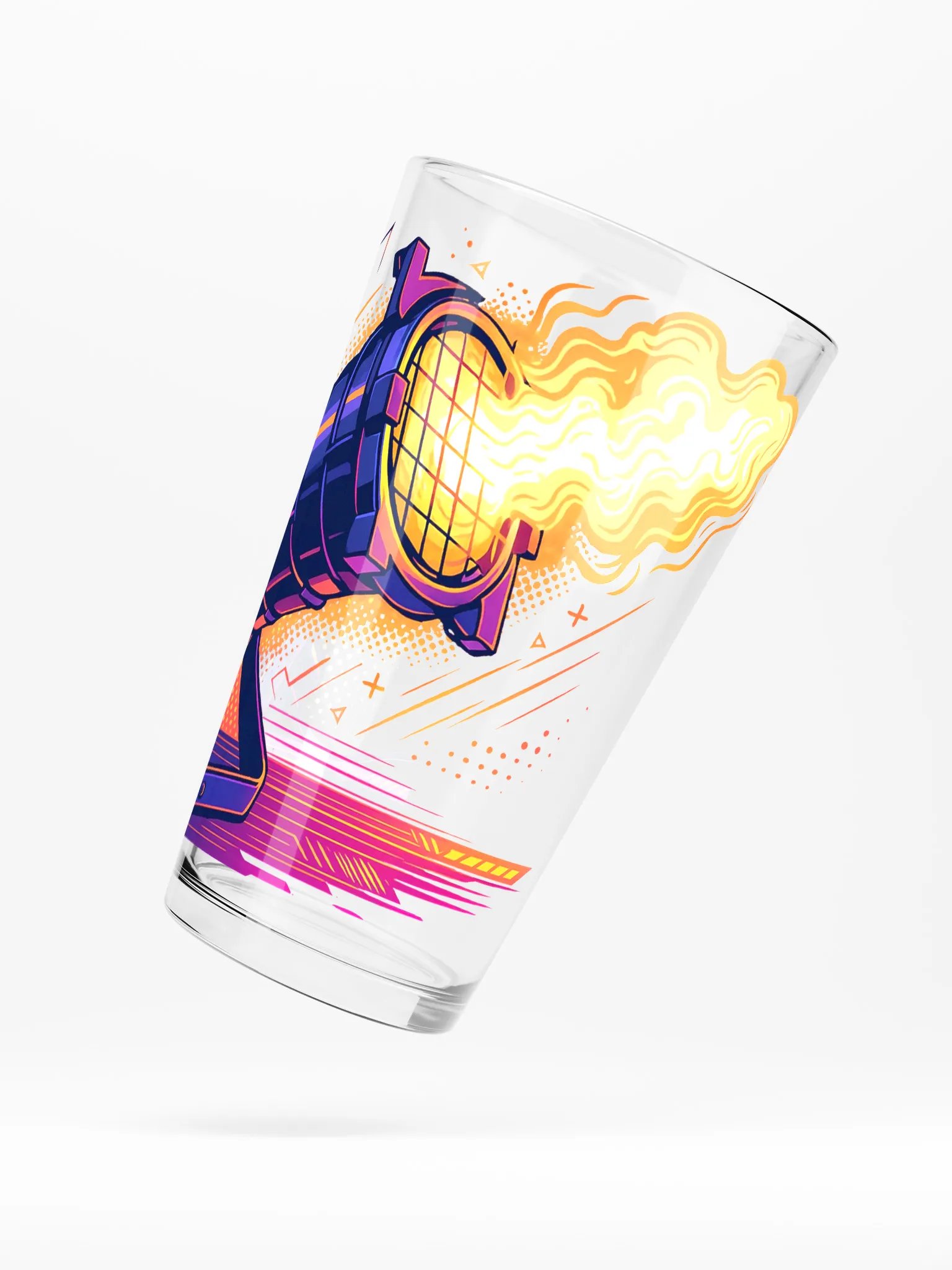 Theatrically Jerry: "Stylized Ellipsodial Profile" Light Pint Glass product image (5)