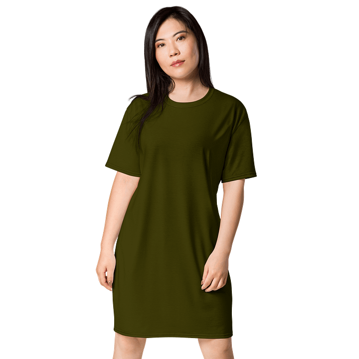 Oversized T-Shirt Dress - Rich Karaka, Sizes 2XS-6XL product image (1)