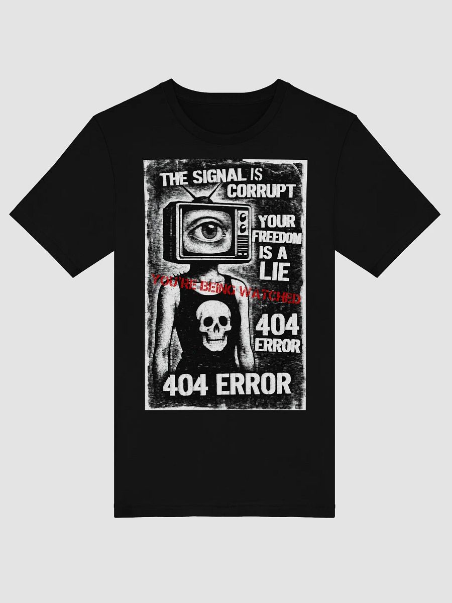 404 Error Tee – The Signal Is Corrupt Punk Graphic product image (7)