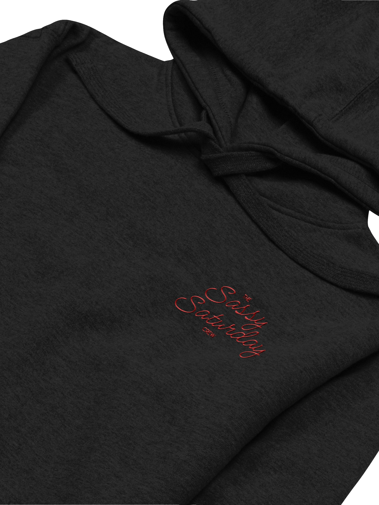 Sassy Saturday Crew Cotton Unisex Hoodie - Red product image (3)