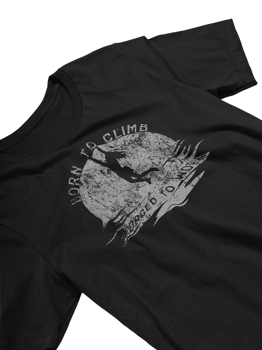 Born To Climb Forced To Work Female Climber T-Shirt - Funny Retro Grunge Gift product image (27)
