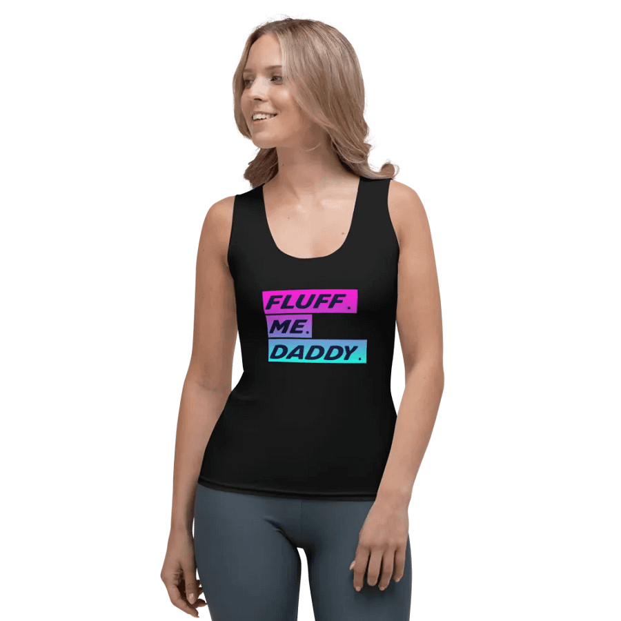 FLUFF ME DADDY WOMEN'S FITTED TANK TOP product image (1)