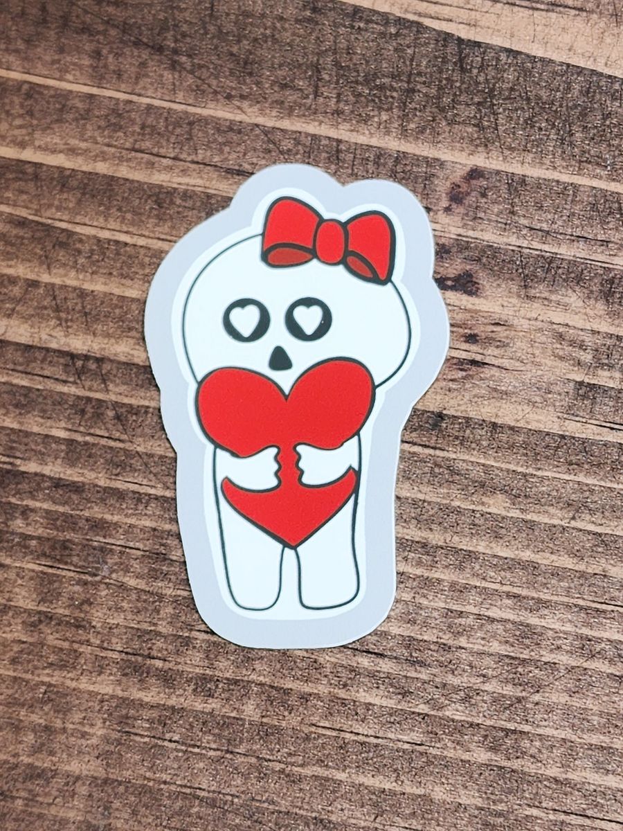 Skelly Girl Love Sticker product image (2)