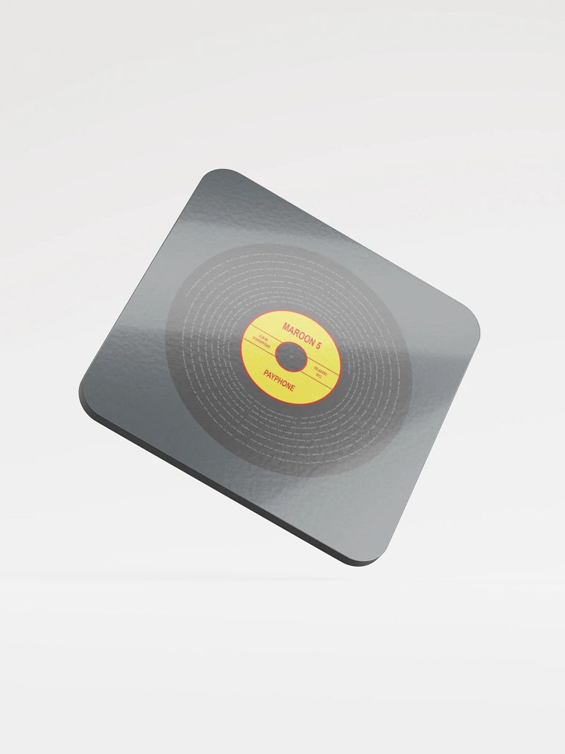 Maroon 5 - Payphone Vinyl Coaster