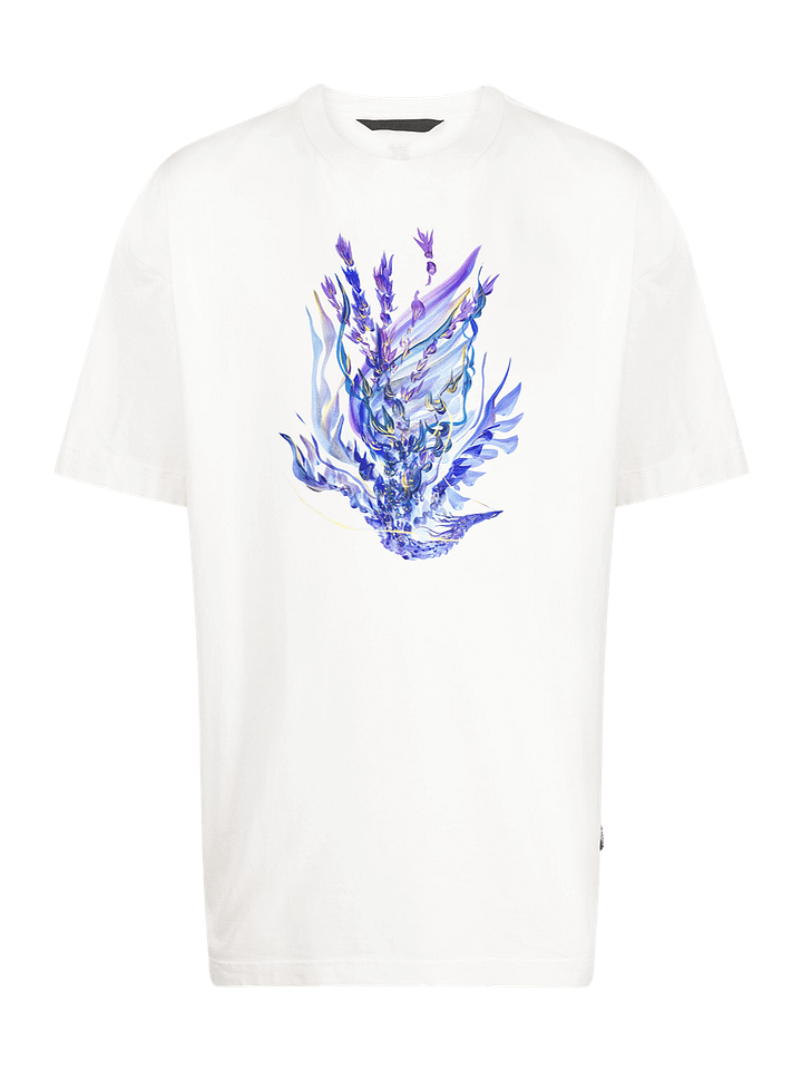 Blue Phoenix Flame Graphic T-Shirt product image (1)