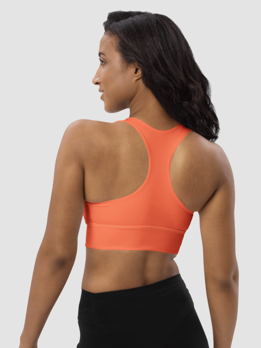 Longline Sports Bra - Coral Rush product image (4)