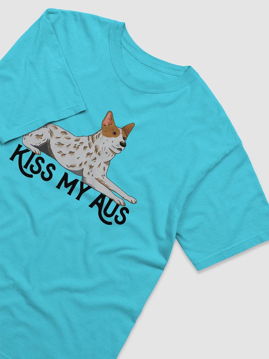 Kiss My Aus T-Shirt of an Australian Cattle Dog | Funny T-Shirt for Red Heeler and Herding Dog Owners product image (6)