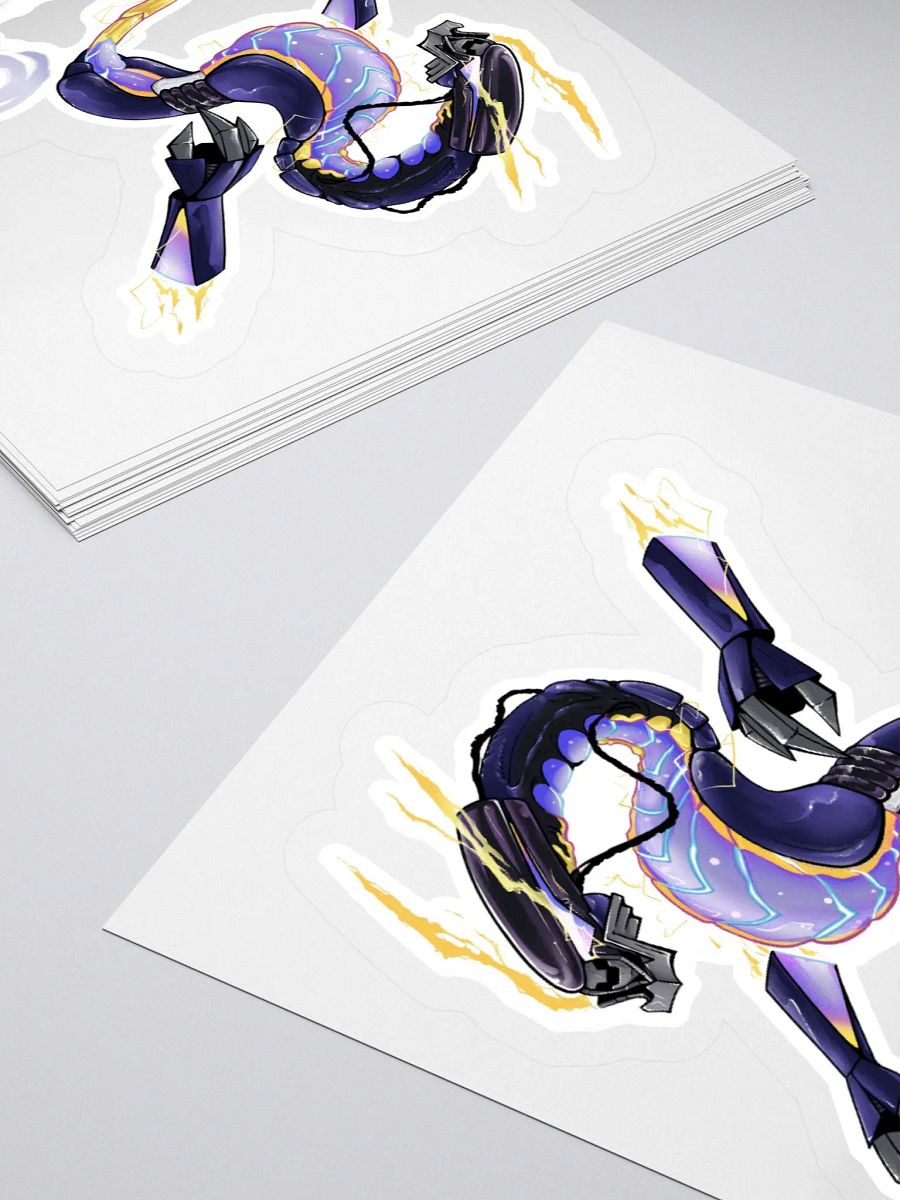 Electric Dragon Kiss Cut Sticker product image (4)
