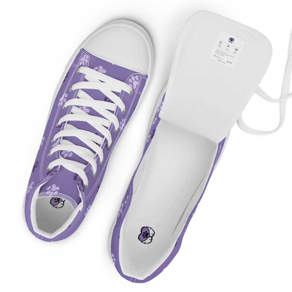 Women's Paw Print High Top Shoes product image (8)
