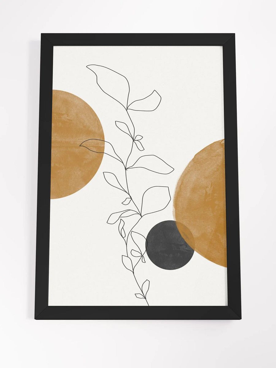 Modern Botanical Lines Framed Poster | Elegant Line Art for a Contemporary Touch product image (4)