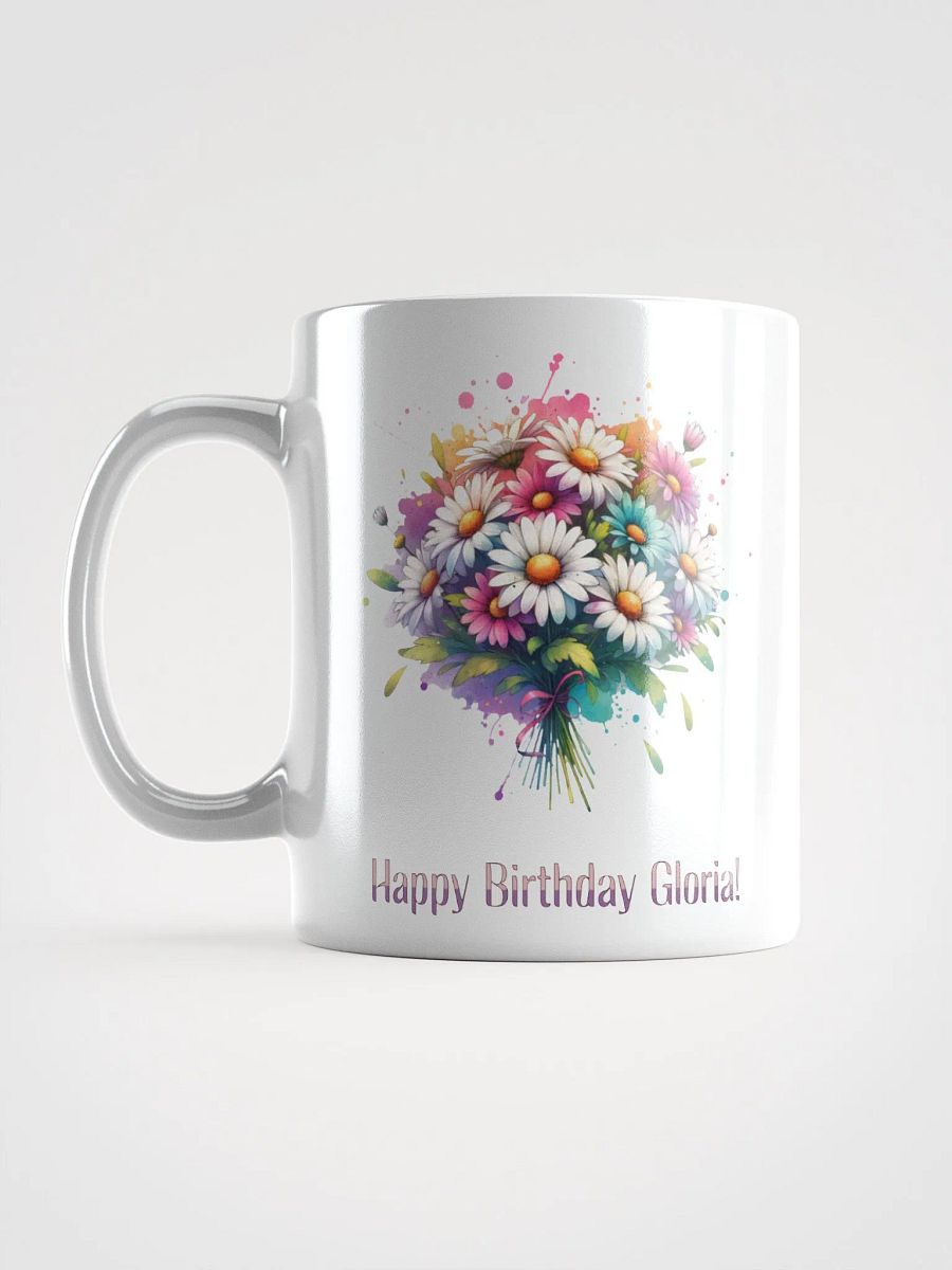 Happy Birthday Gloria White Glossy Mug product image (6)