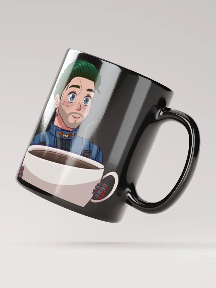 Caffeinated Corey Coffee Cup - Black product image (2)