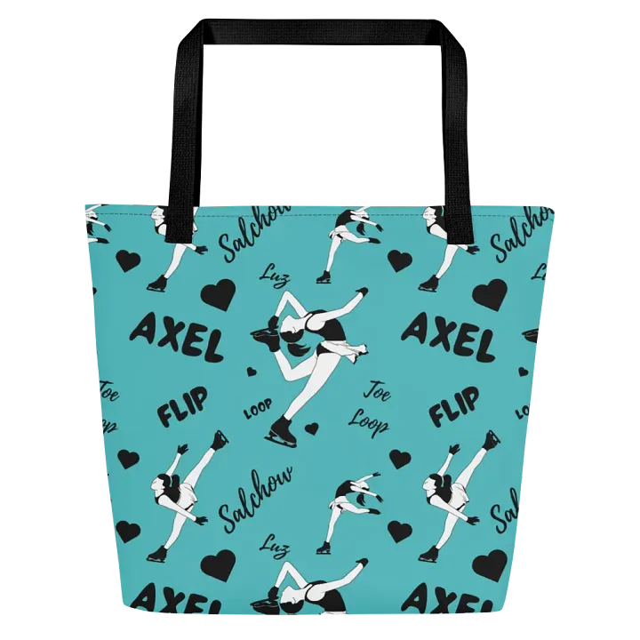 Ice skating Print Tote bag - Light Blue product image (1)