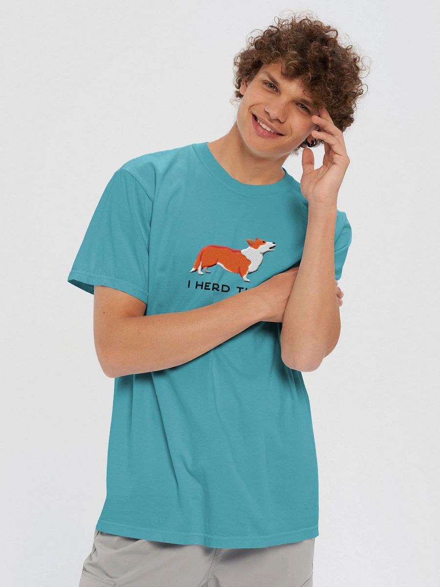 I Herd That T-Shirt(Embroidered) of a Cardigan Welsh Corgi product image (5)