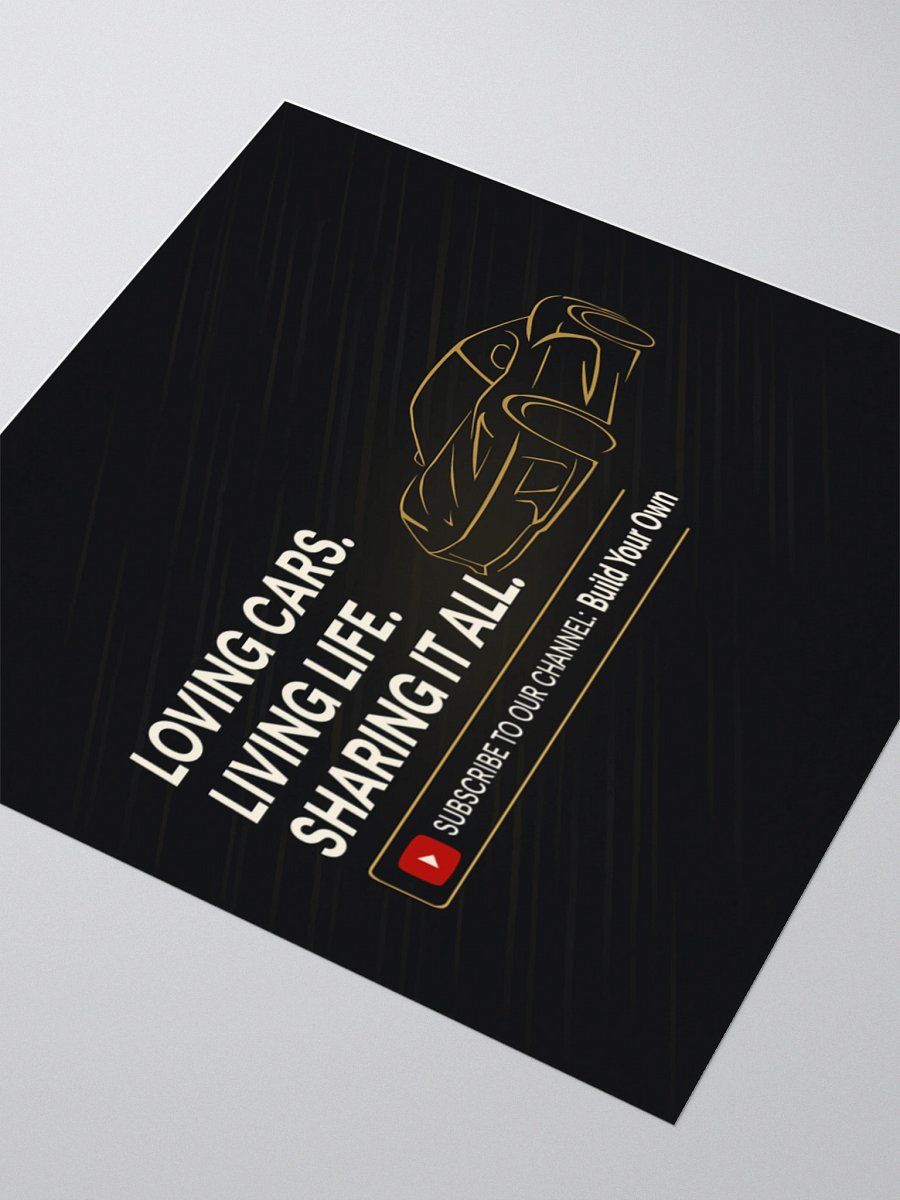 3" Die-Cut Sticker – Build Your Own Lifestyle Decal product image (3)