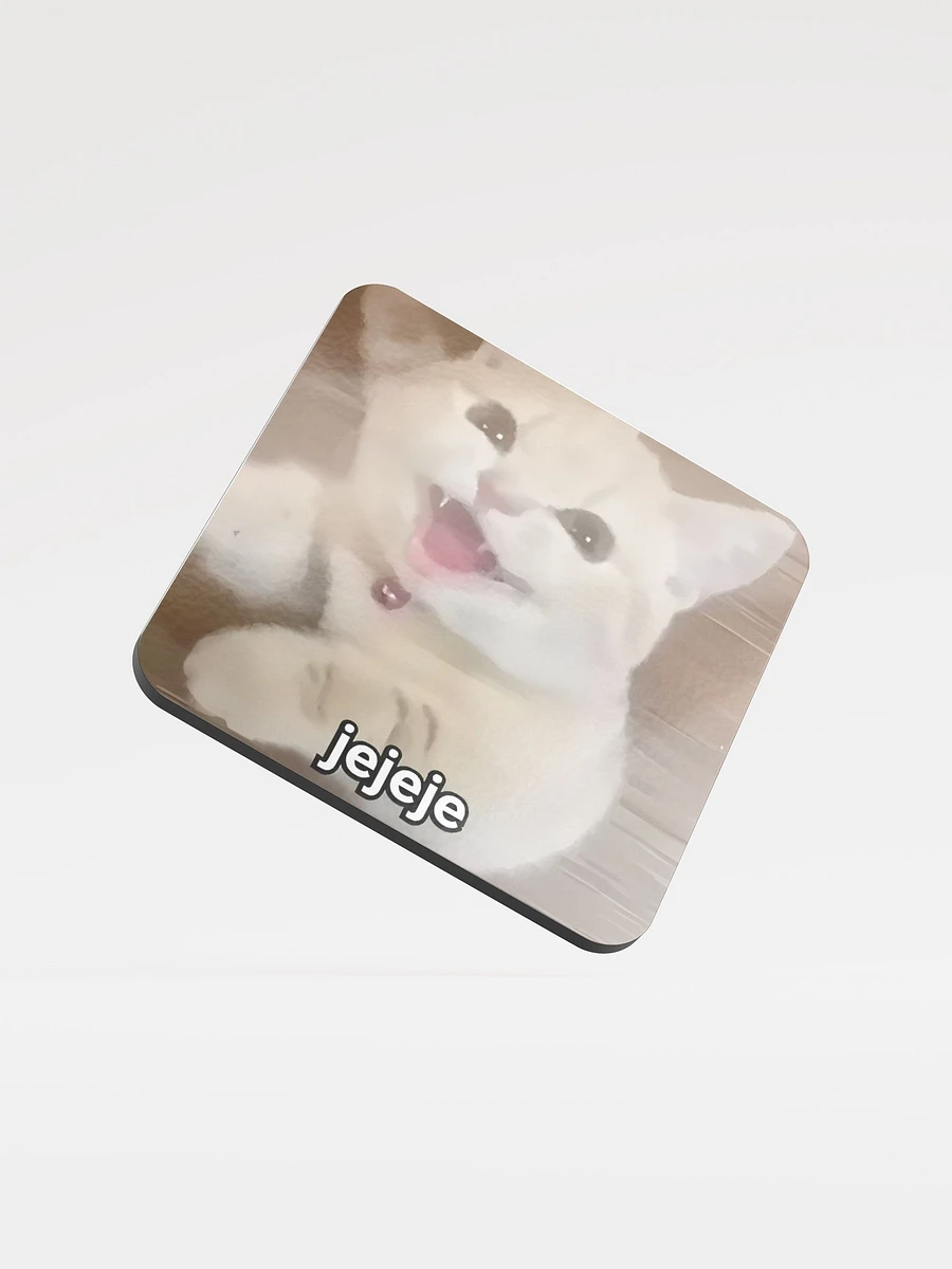 Glossed Cork Coaster: Meme Cats product image (1)