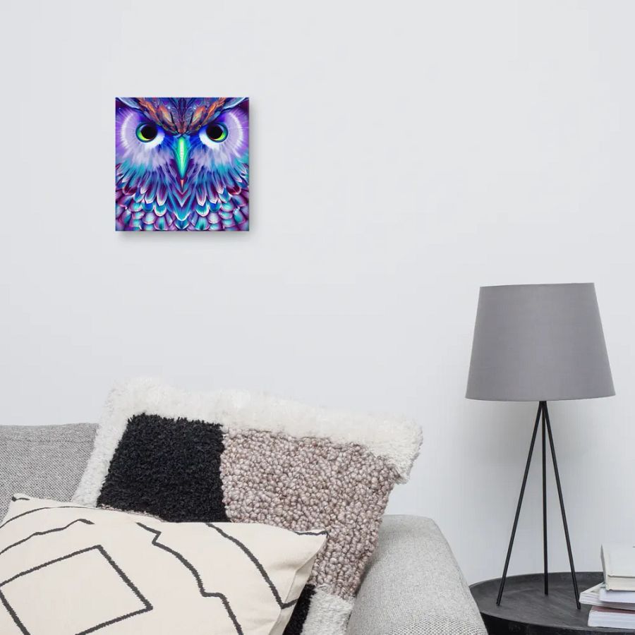 Fantasy Fractal Owl Art - v6 product image (12)