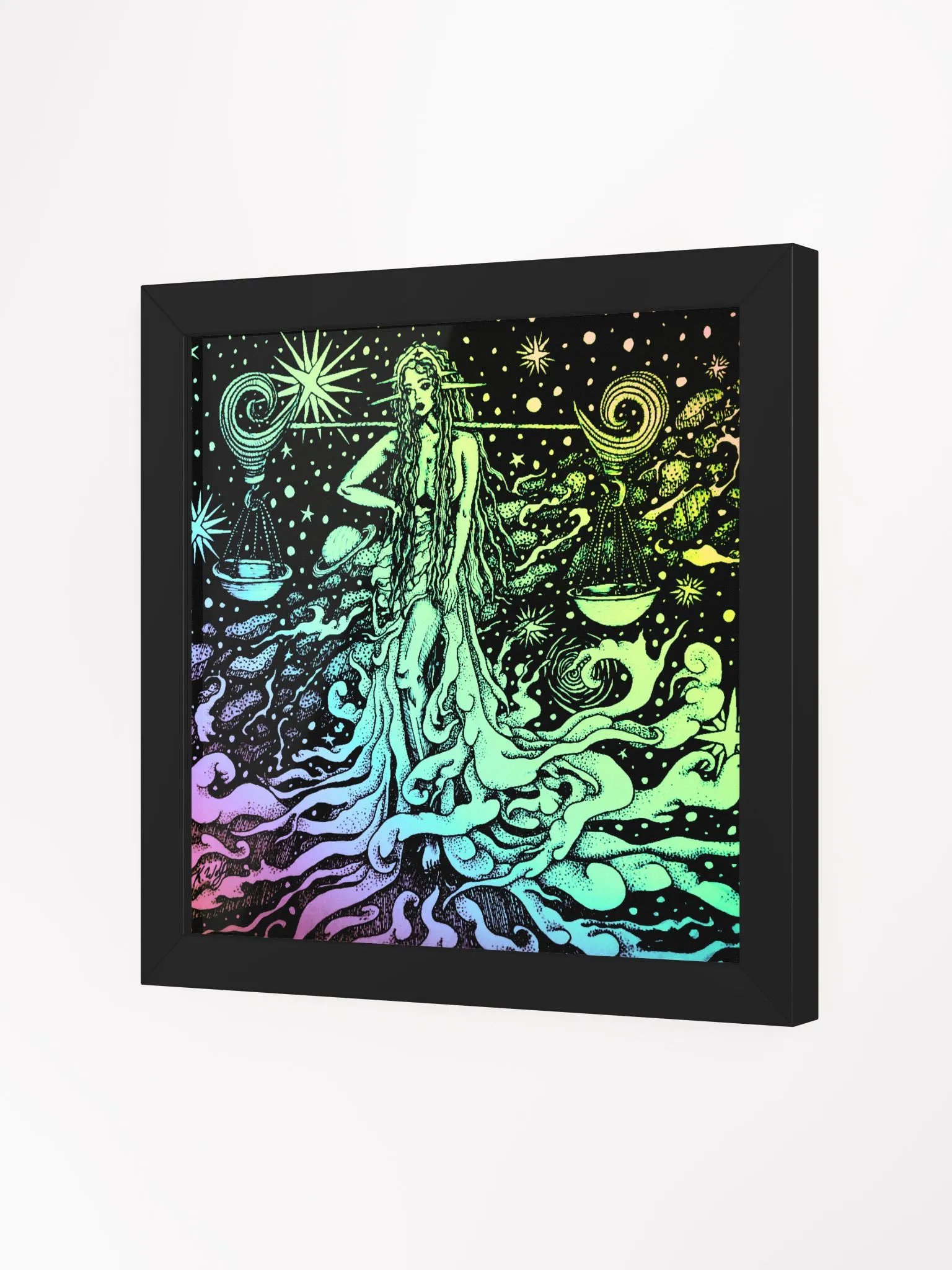 Limited Edition Libra Zodiac Framed Poster product image (4)