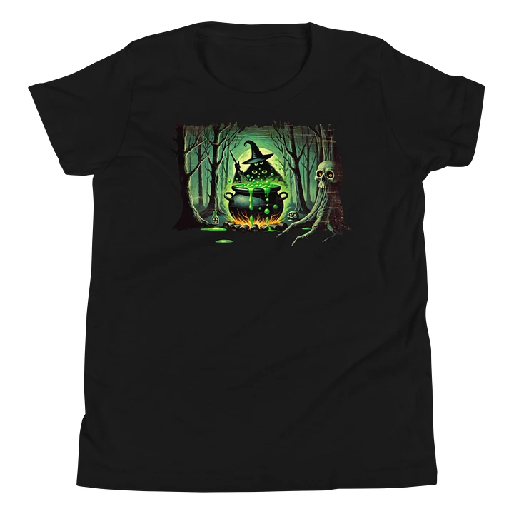 Cauldron Monster Stirring Witch's Brew Youth T-Shirt product image (1)